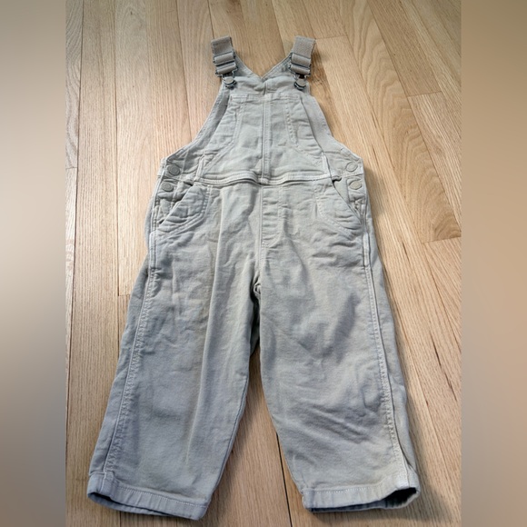 Zara Other - Zara Toddler Overalls 1.5-2 Years Neutral Khaki Dungarees
